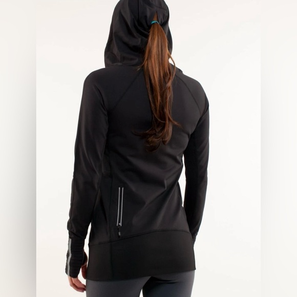 Lululemon Run Ambition Stay On Course Pullover‎ Hoodie  Black Size 4 Running - Picture 3 of 9